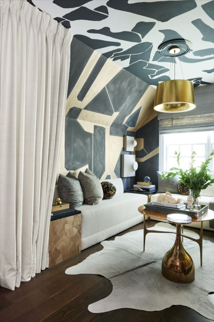 modern ceiling mural