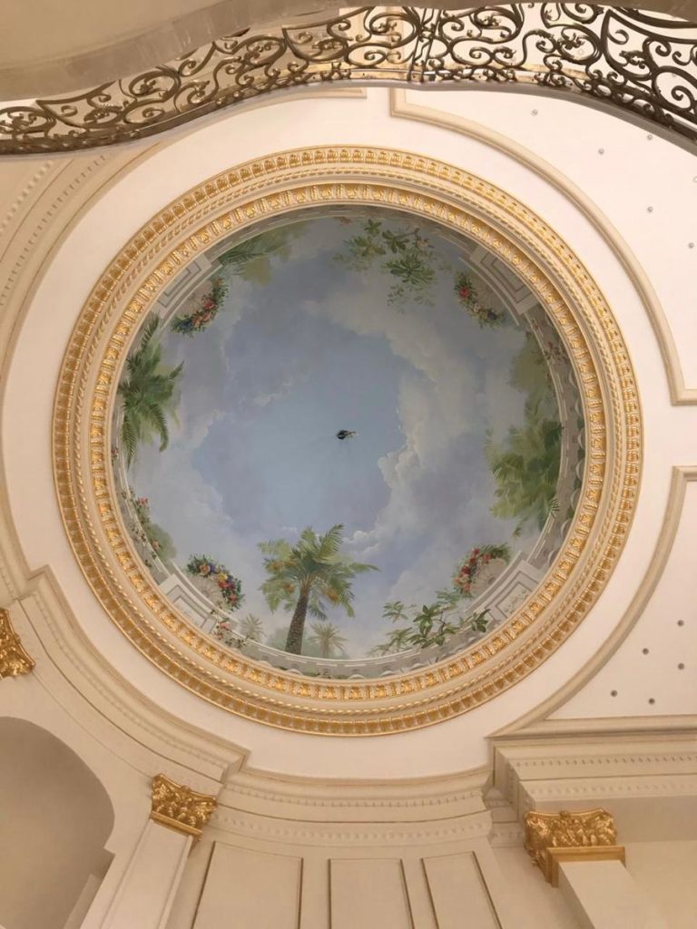 residential sky mural