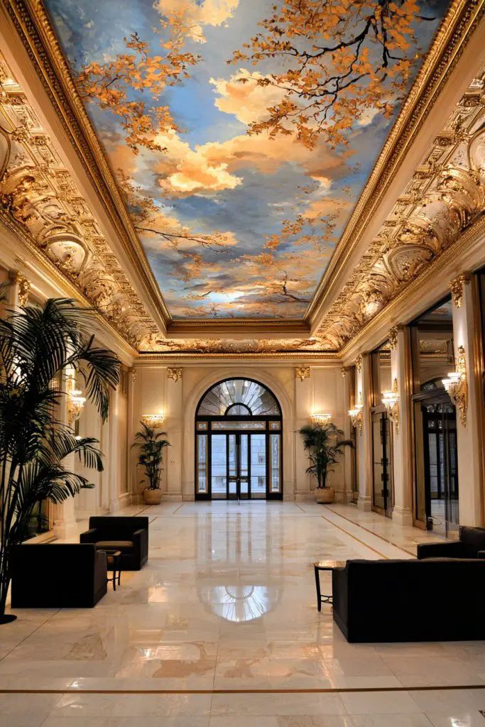 residential ceiling mural 